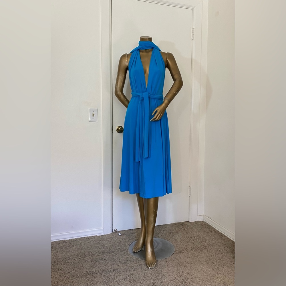 Avon Convert Into Style Dress 💙Blue Wrap Dress 💃 - Picture 4 of 10